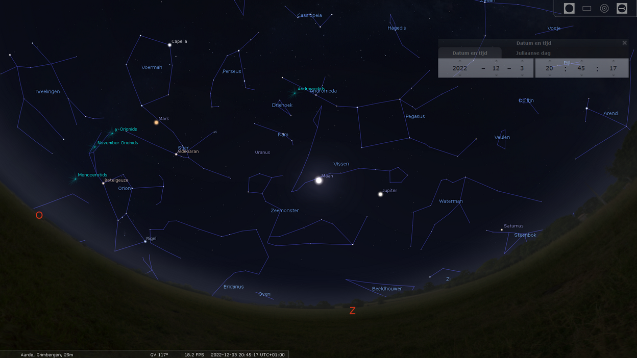 2022-12-03 Stellarium screenshot