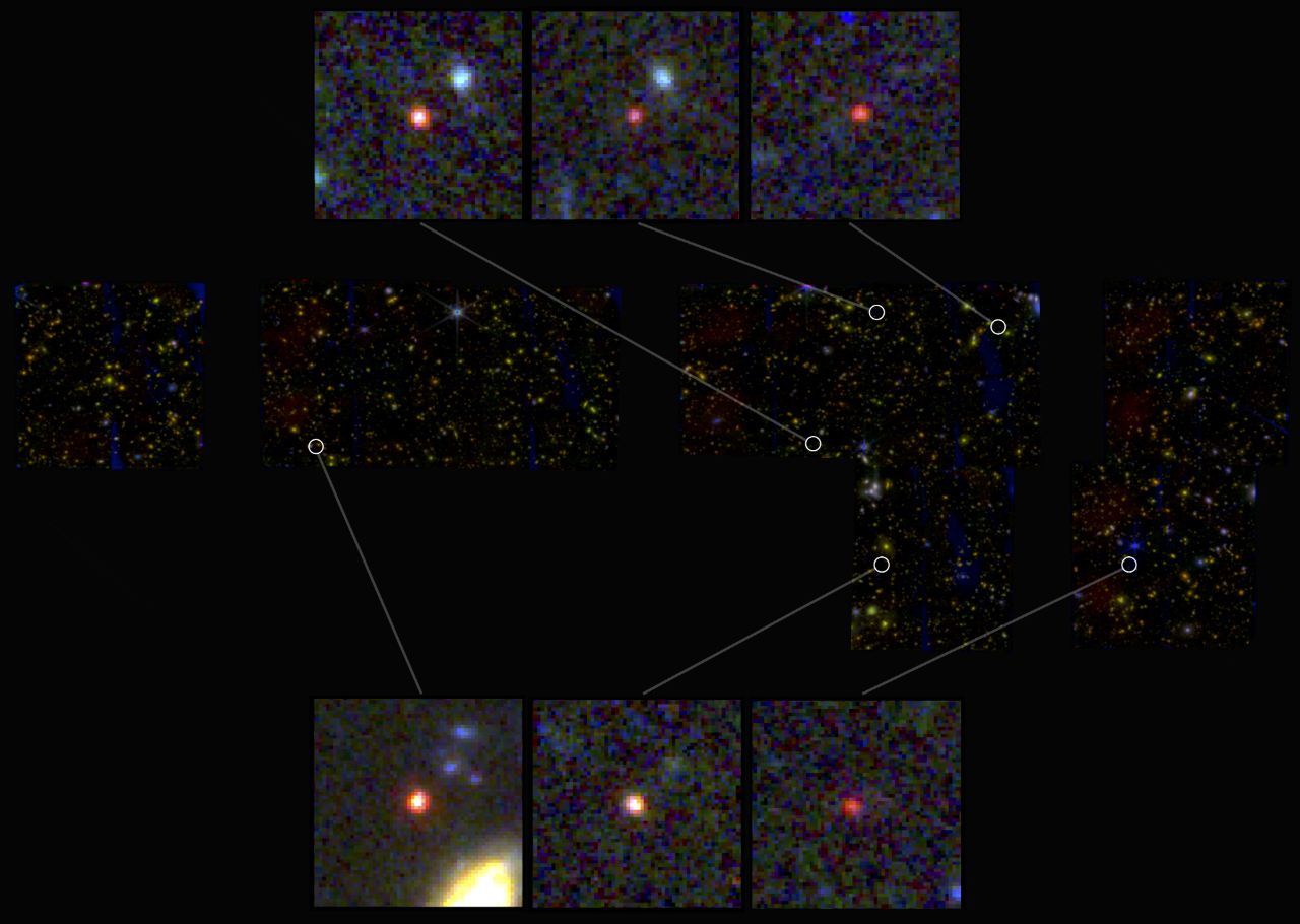 Older galaxies young universe