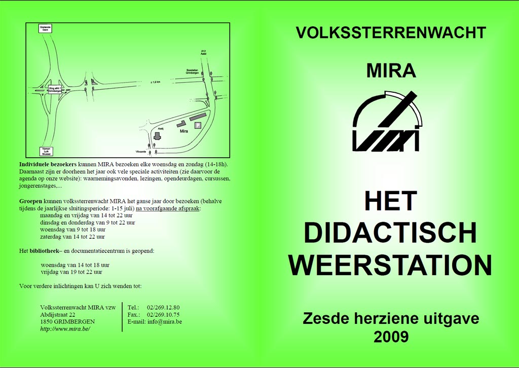 Het MIRA-meteoboekje, klik hier voor een pdf-versie (17 mb).